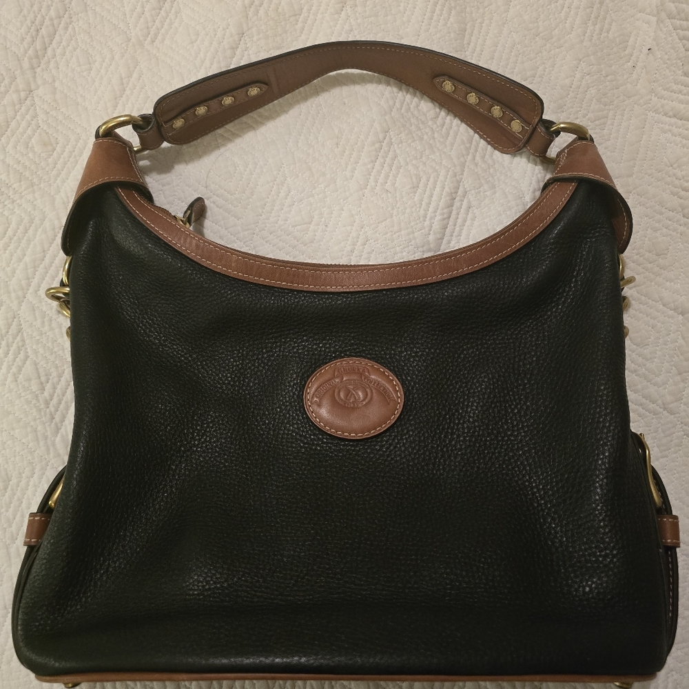 Ghurka black and brown leather bag